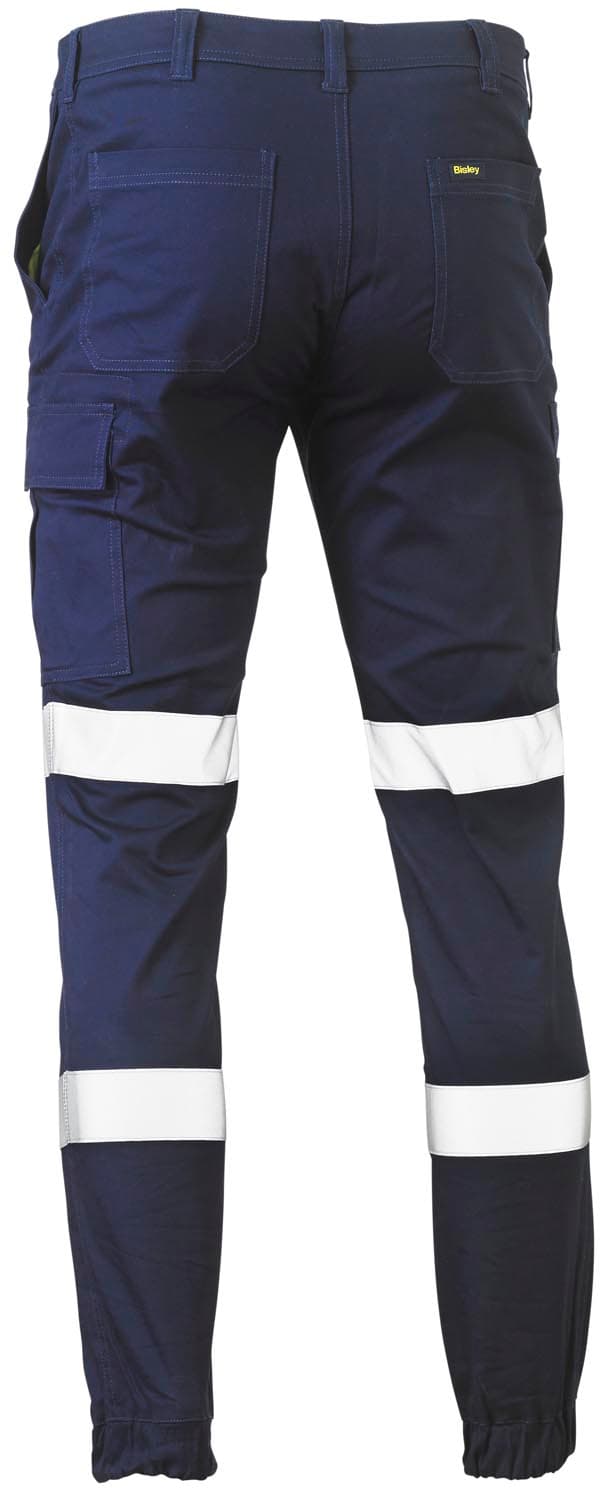 Bisley Taped Biomotion Stretch Cotton Drill Cargo Cuffed Pants