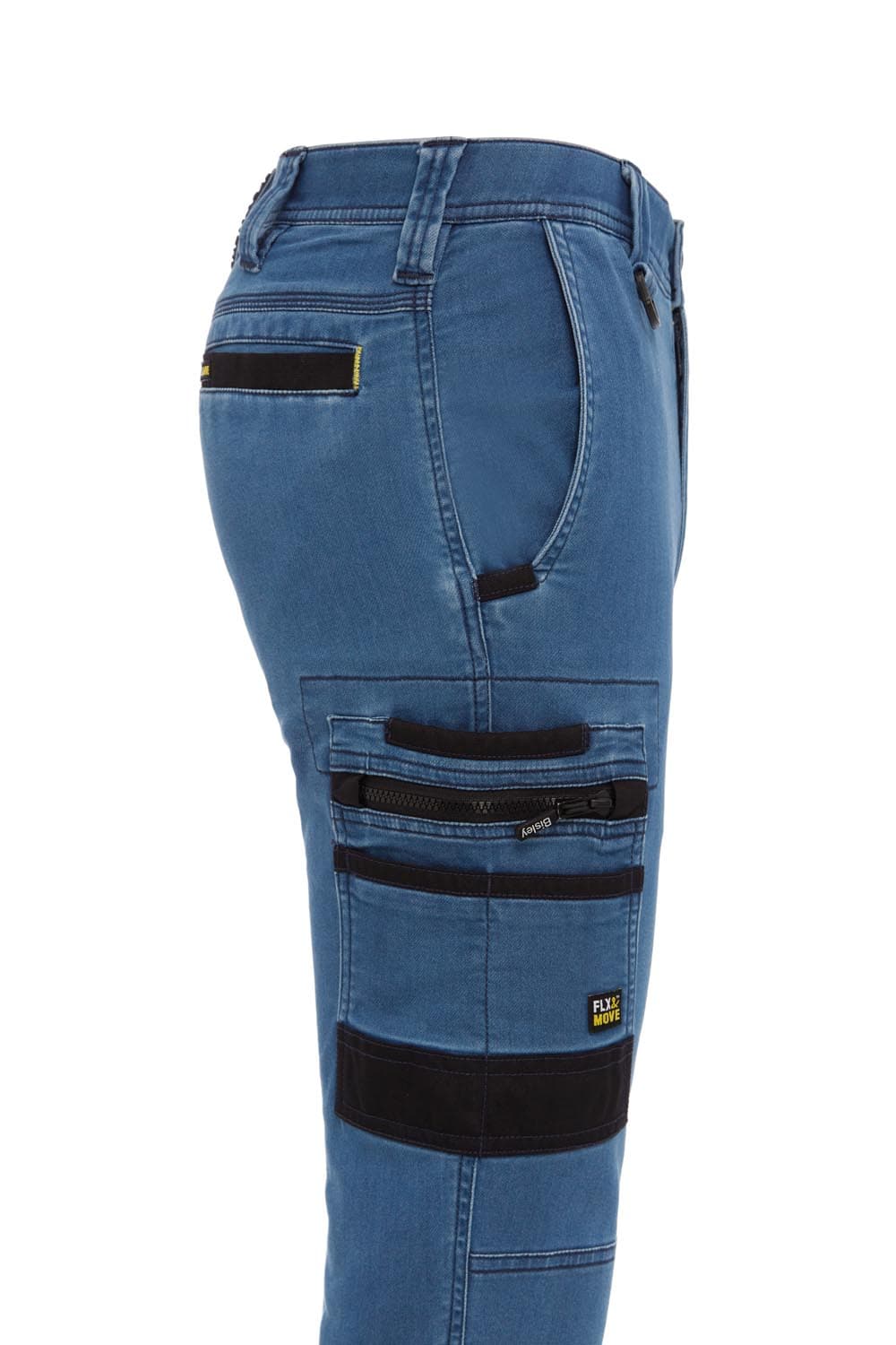 Bisley Flx and Move™ Stretch Denim Cargo Cuffed Pants_13