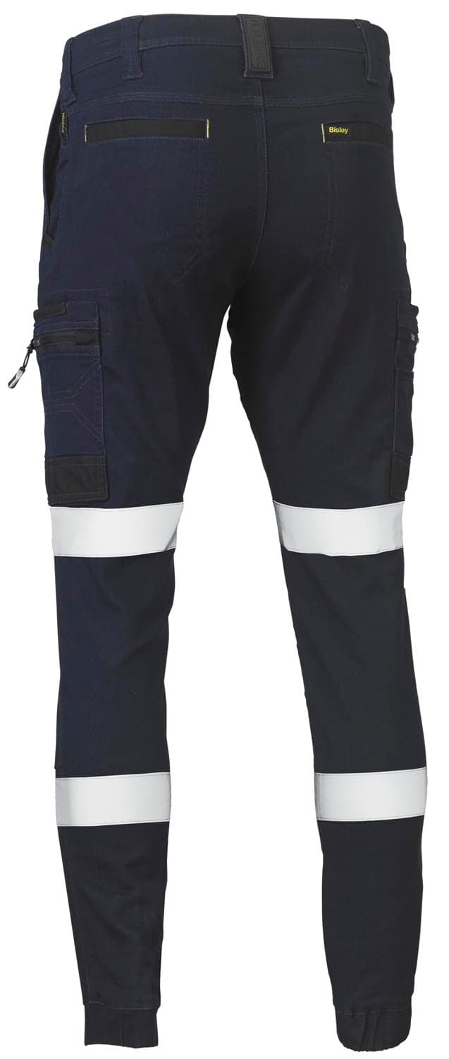 Bisley Flx & Move™ Taped Stretch Denim Cargo Cuffed Pants