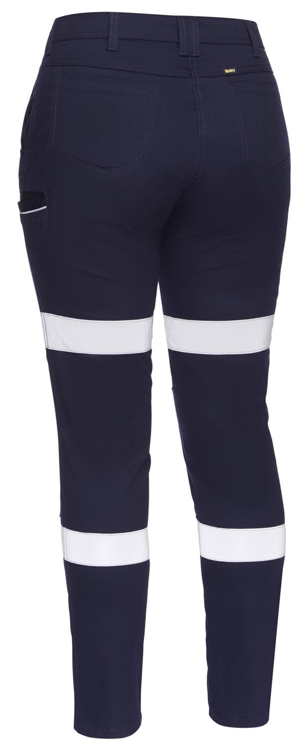 Bisley Women's Taped Mid Rise Stretch Cotton Pants