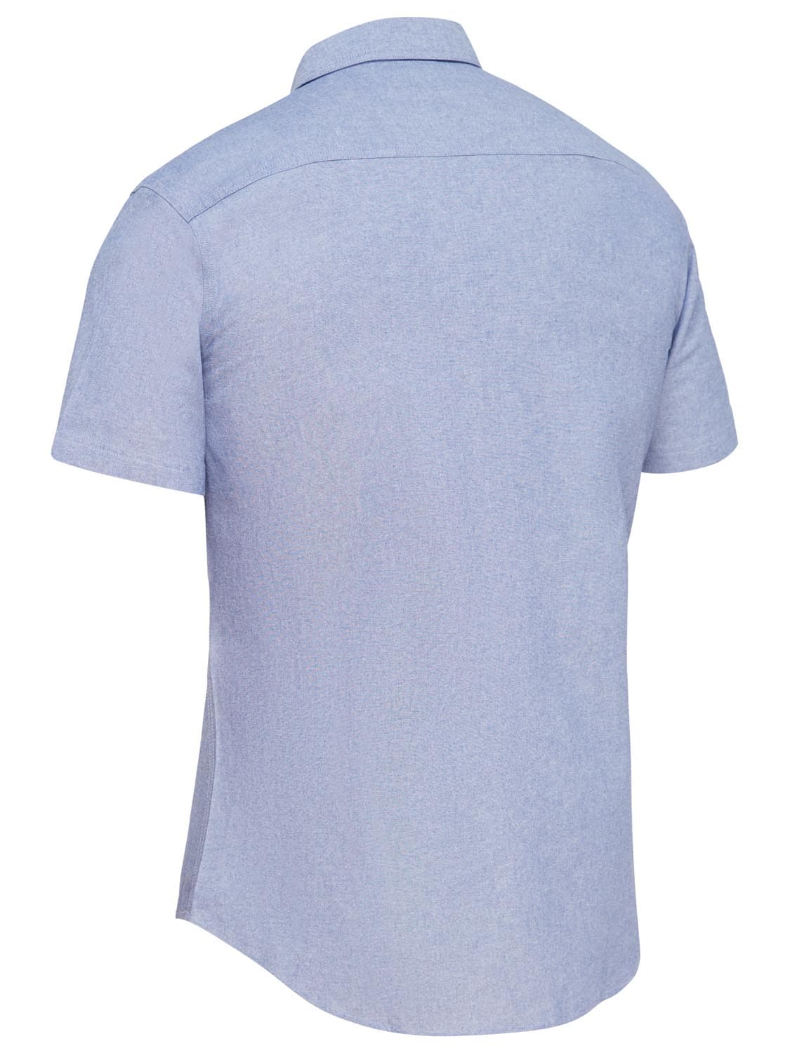 Bisley Mens Short Sleeve Chambray Shirt_1