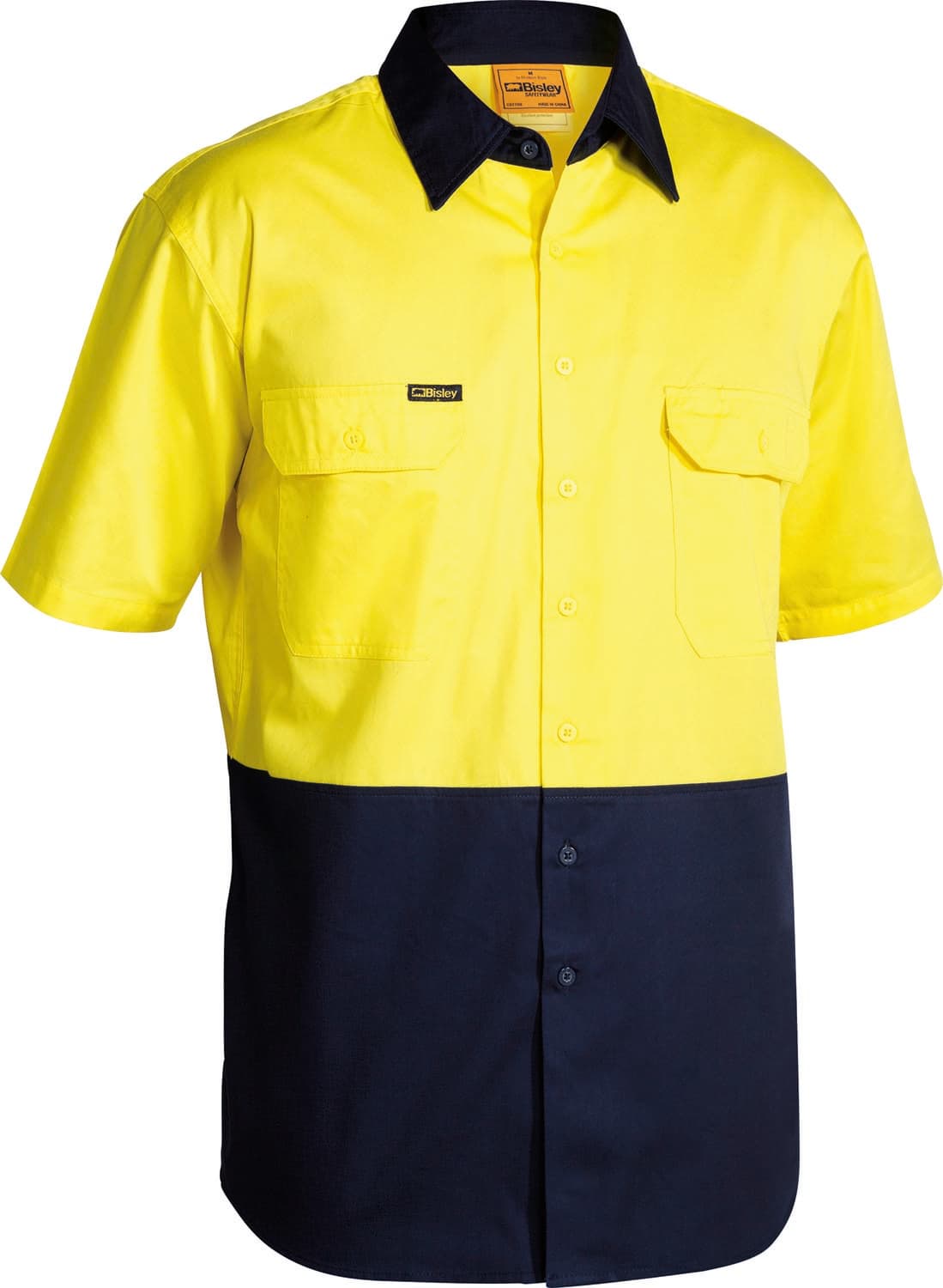 Bisley Hi Vis Cool Lightweight Drill Shirt_0