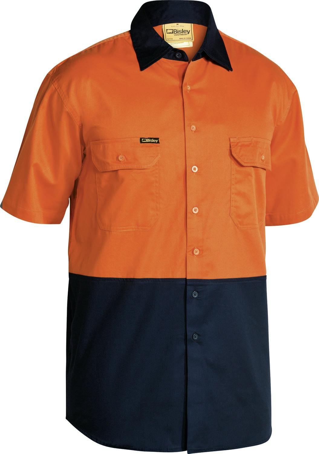 Bisley Hi Vis Cool Lightweight Drill Shirt_2