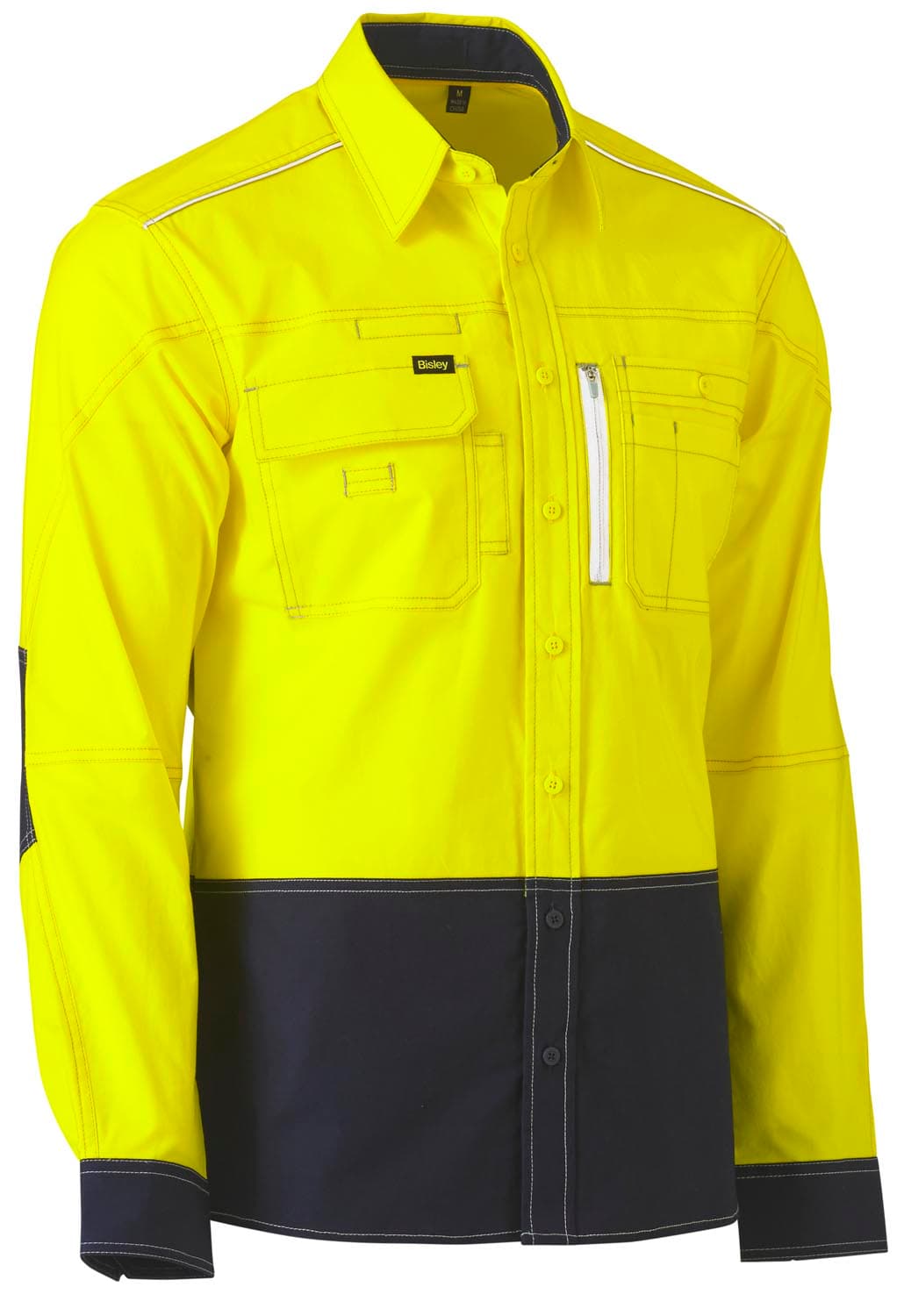 Bisley Flx & Move™ Two Tone Hi Vis Utility Shirt_1