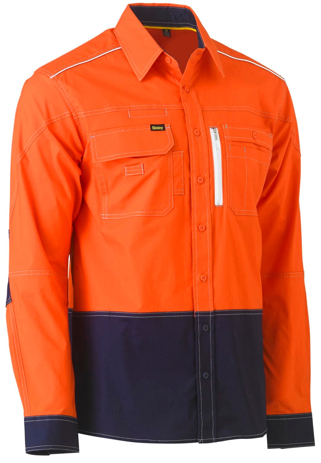 Bisley Flx & Move™ Two Tone Hi Vis Utility Shirt_3