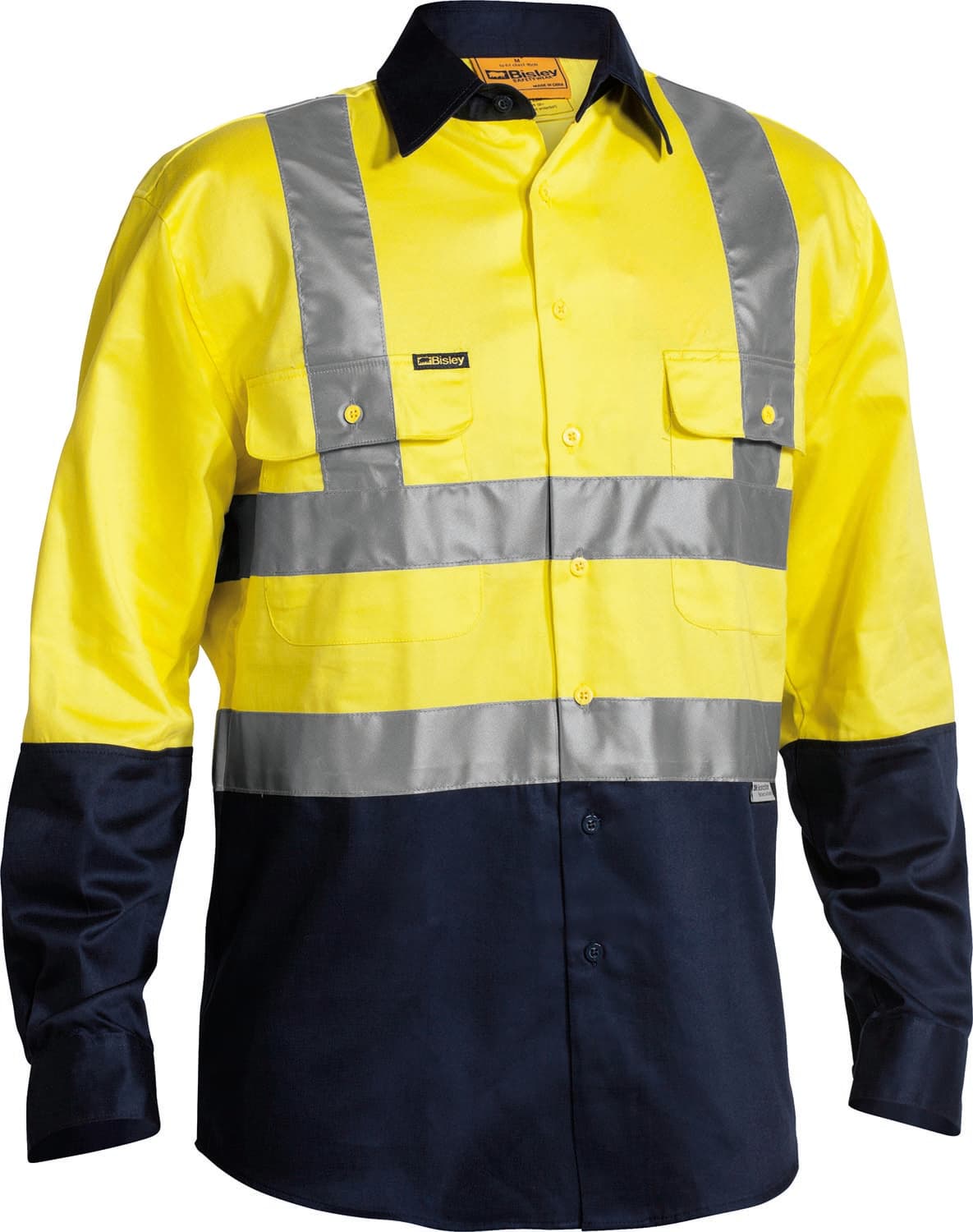 Bisley Taped Hi Vis Drill Shirt_0