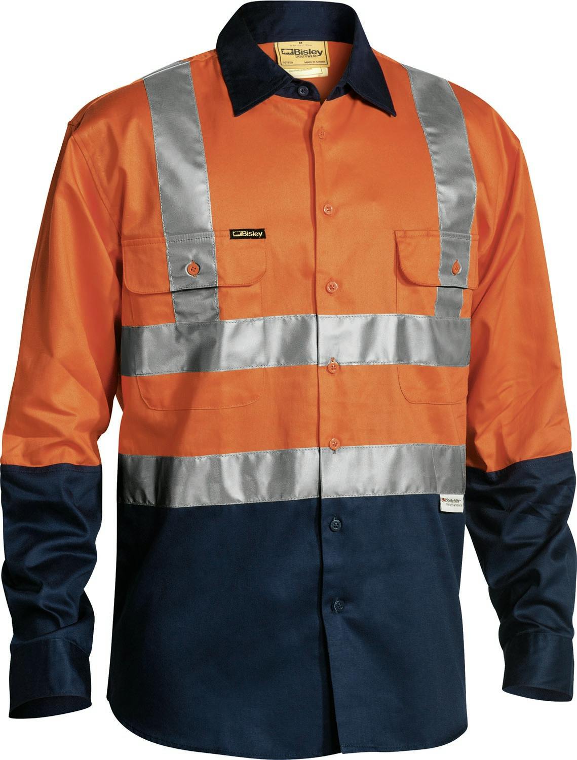 Bisley Taped Hi Vis Drill Shirt_2