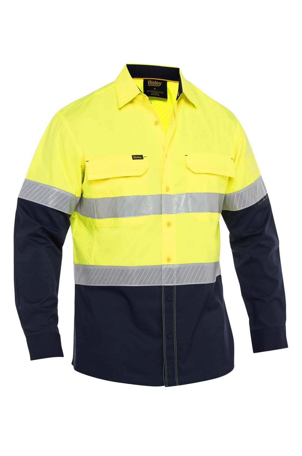 Bisley X Airflow™ Hi Vis Taped Stretch Ripstop Shirt