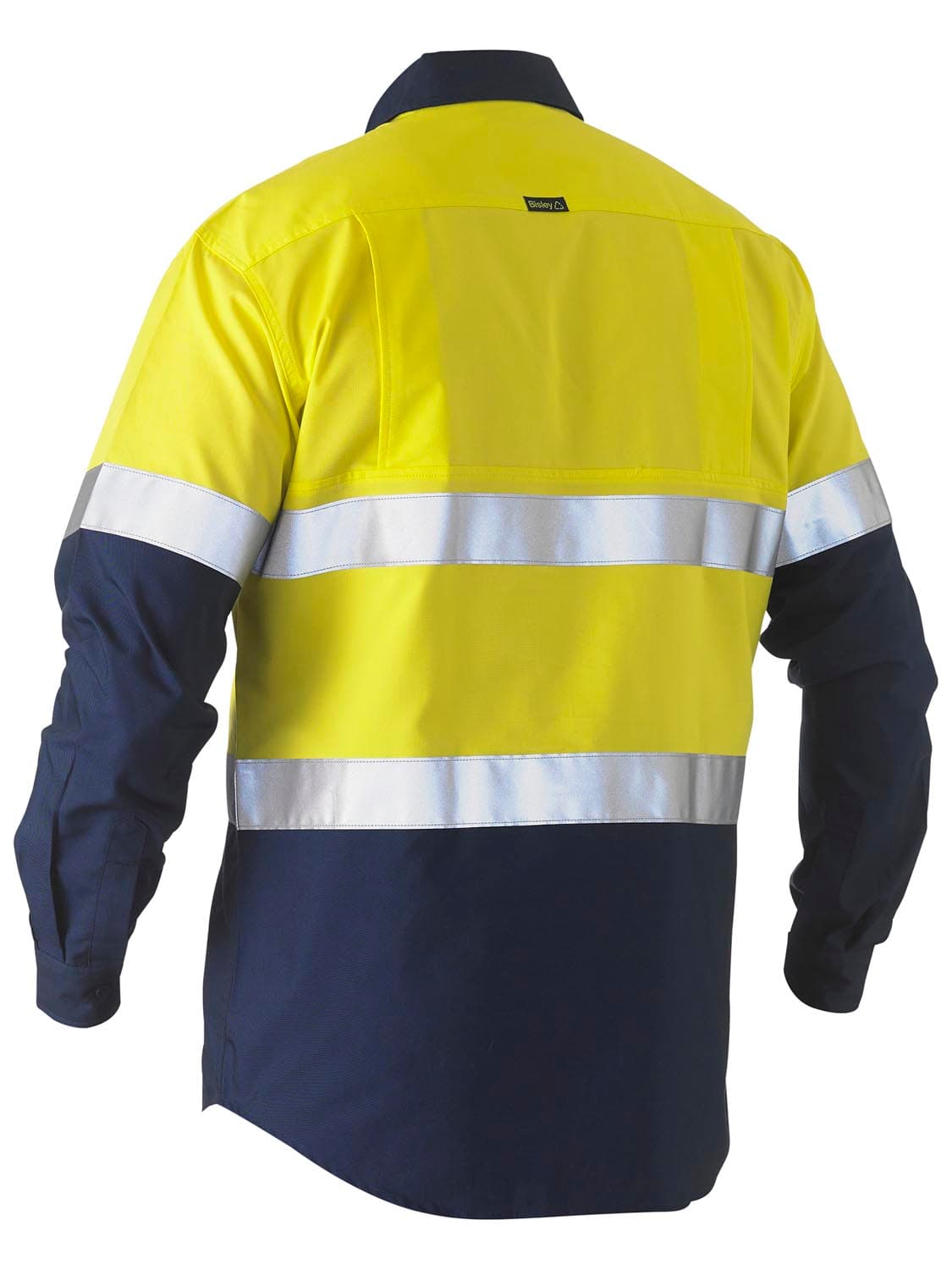 Bisley Bisley Recycle Taped Two Tone Hi Vis Drill Shirt_0