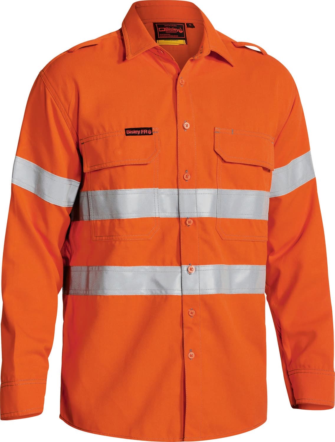 Bisley TenCate Tecasafe® Plus 700 Taped Hi Vis FR Vented Shirt