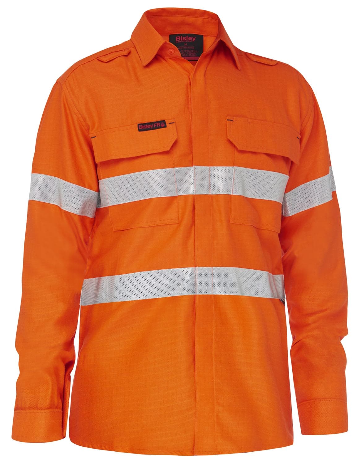 Bisley Apex 160 Taped Hi Vis FR Ripstop Vented Shirt