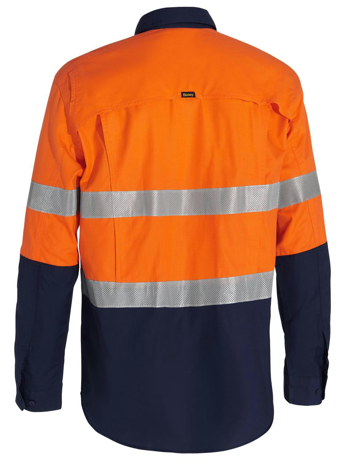 Bisley X Airflow™ Closed Front Taped Hi Vis Ripstop Shirt_2