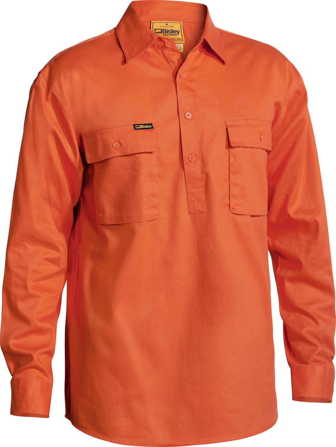 Bisley Closed Front Cotton Drill Shirt_8