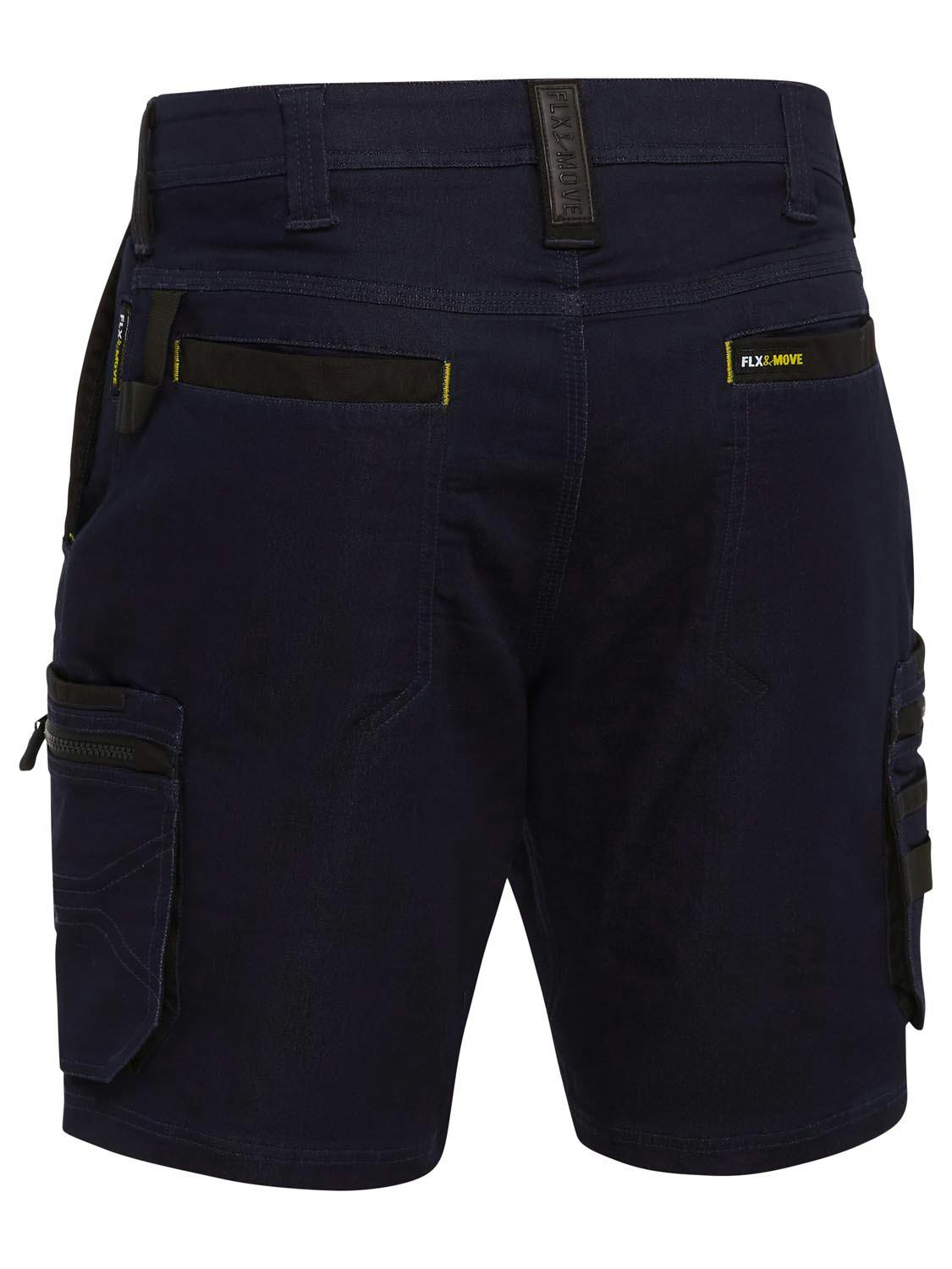 Bisley Flx and Move™ Stretch Denim Zip Cargo Shorts_7