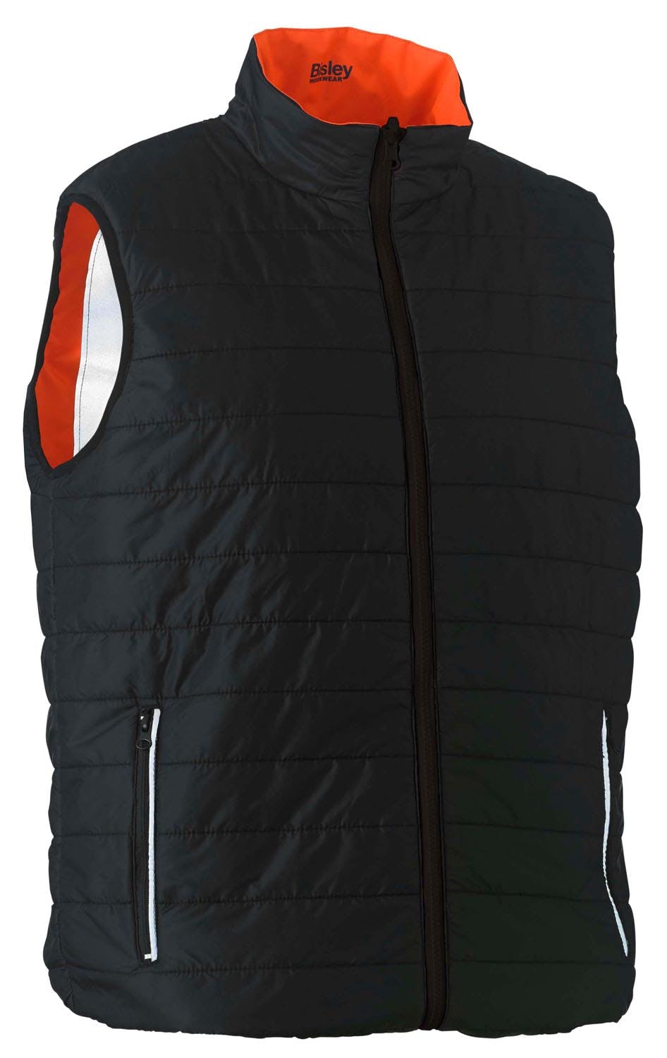 Bisley Taped Hi Vis Reversible Puffer Vest_11