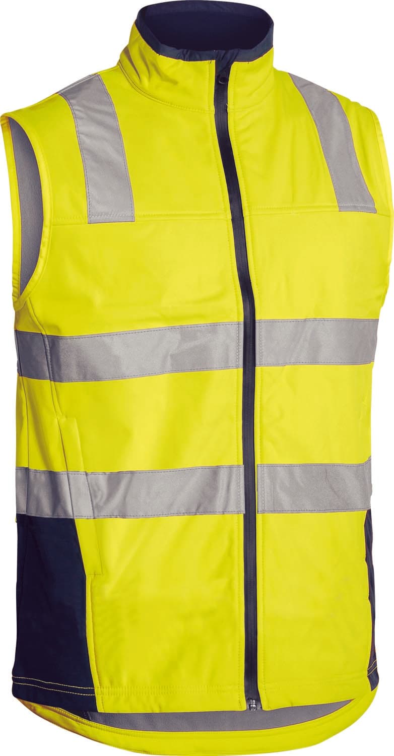 Bisley Taped Hi Vis Soft Shell Vest_0