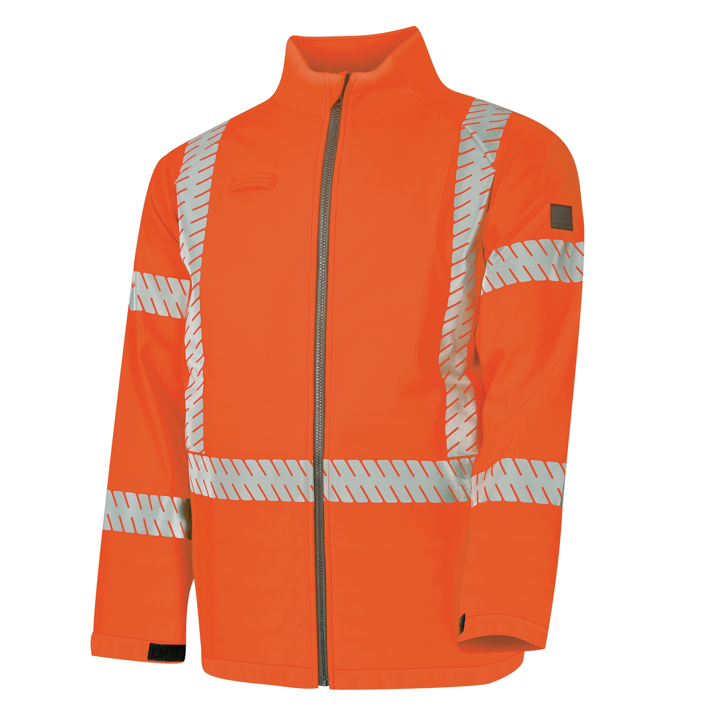 Bool PT Bool Workwear Hi-Vis Flame Retardant & Anti-static Soft Shell Jacket With (NSW) Segmented Bio- Motion 'H' Front, 'X' Back FR Reflective Tape