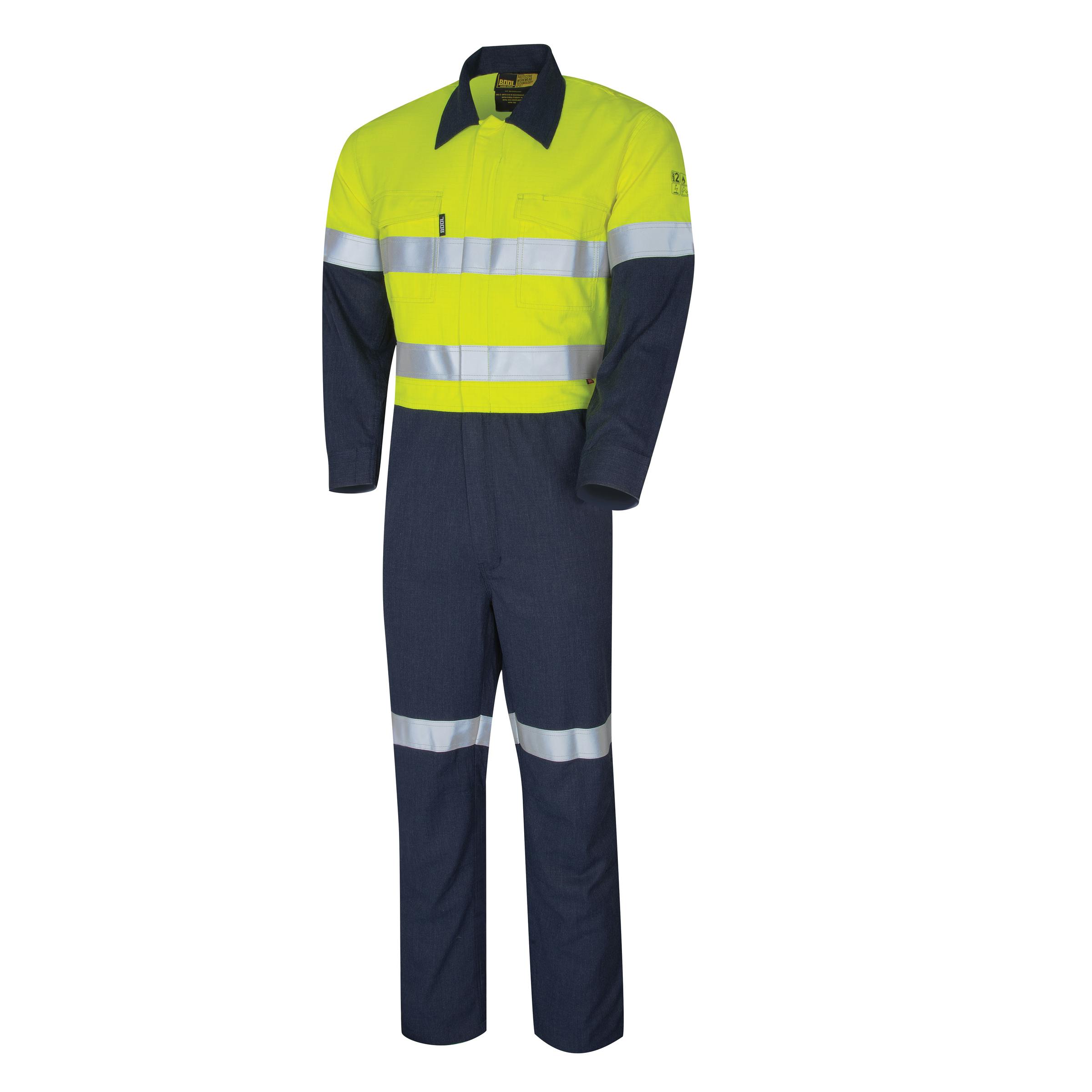 Bool PT Coveralls 197gsm Parvotex 2.0 Fire Retardent With Loxy FR 9801 Two Hoop Reflective Tape
