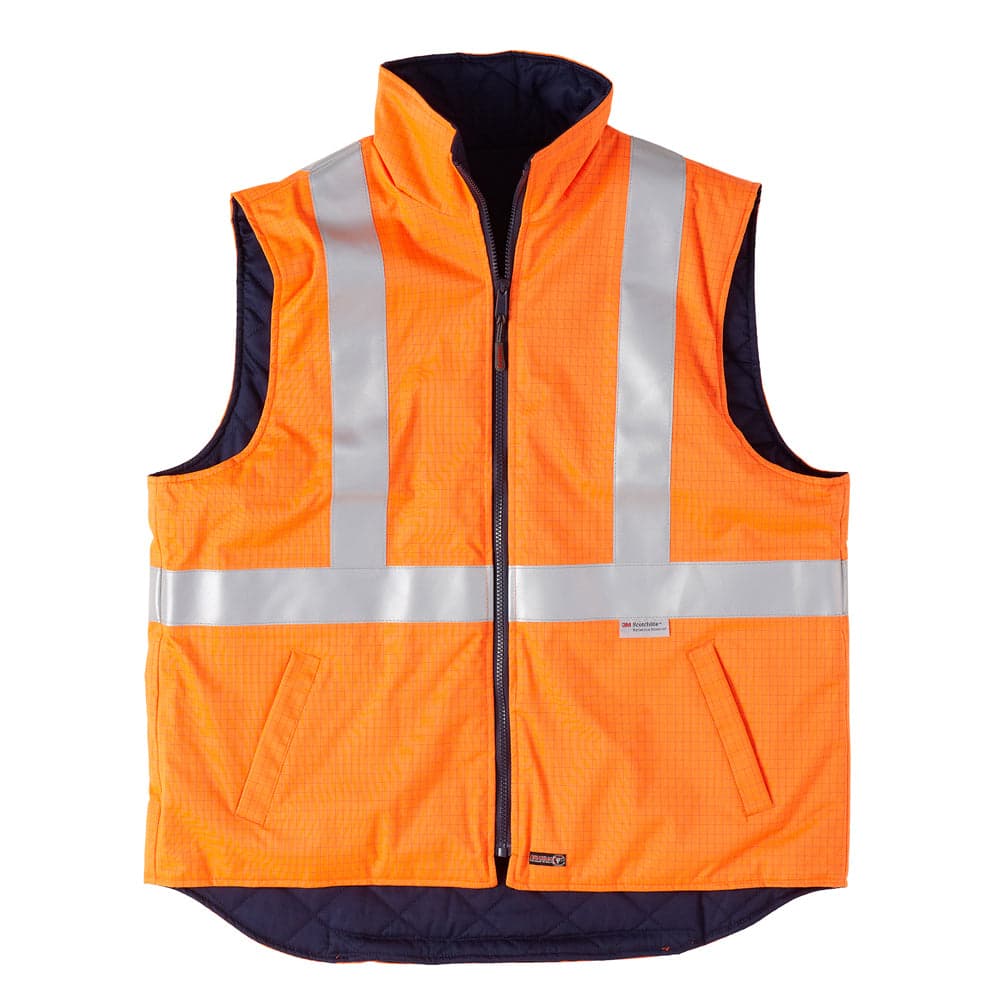 Brahma Platinum Vest Flame Retardant & Anti-Static (Orange/Navy)_6