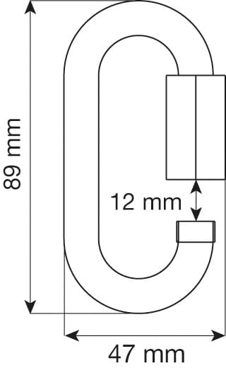 CAMP Oval Quick Link Steel 10 Mm