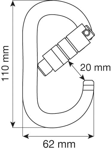 CAMP Oval XL 2Lock - Titanium