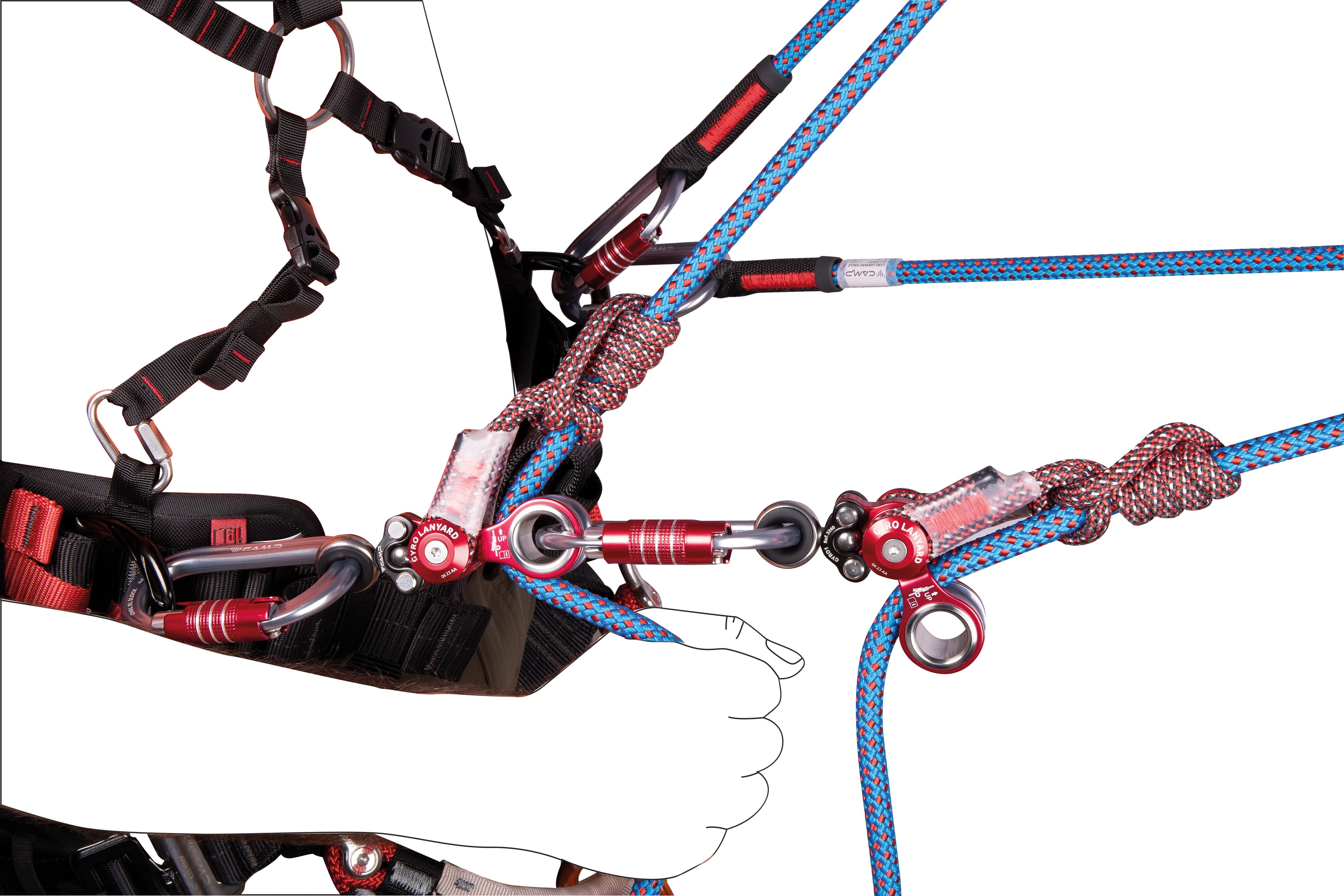 CAMP Gyro Lanyard Twin + 4X2125 5 M_5