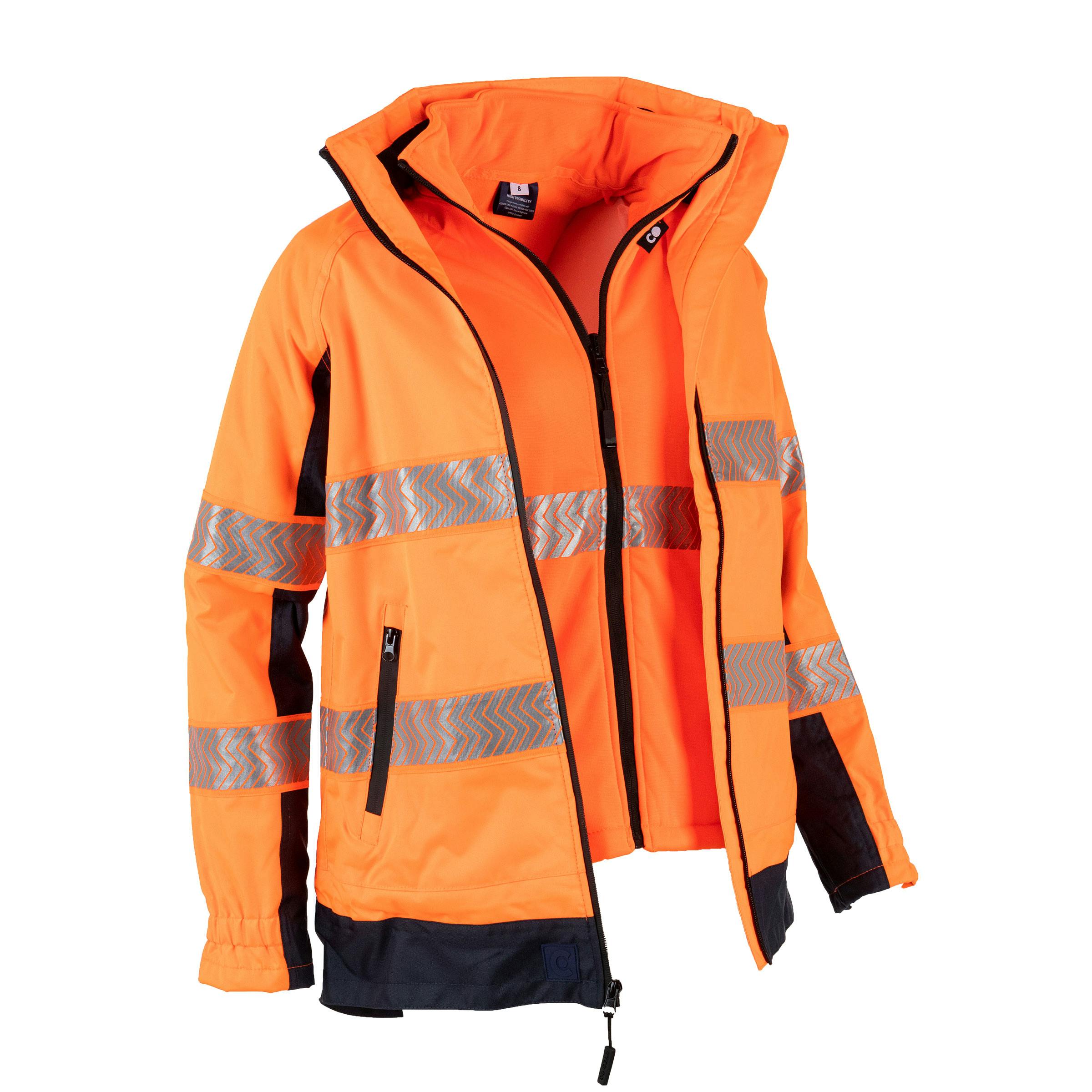 CoGear CO Gear Lucille Jacket 100% Polyester Oxford Two Tone With Fleece Vest And Segmented Ref. Tape
