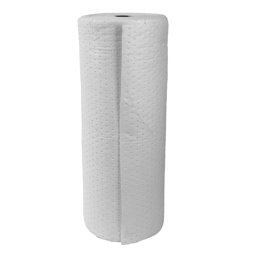 Envirosmart Spillsmart Absorbent Rolls 48cm wide x 44m (Poly Oil Only Perforated Half Roll, Heavy Weight)
