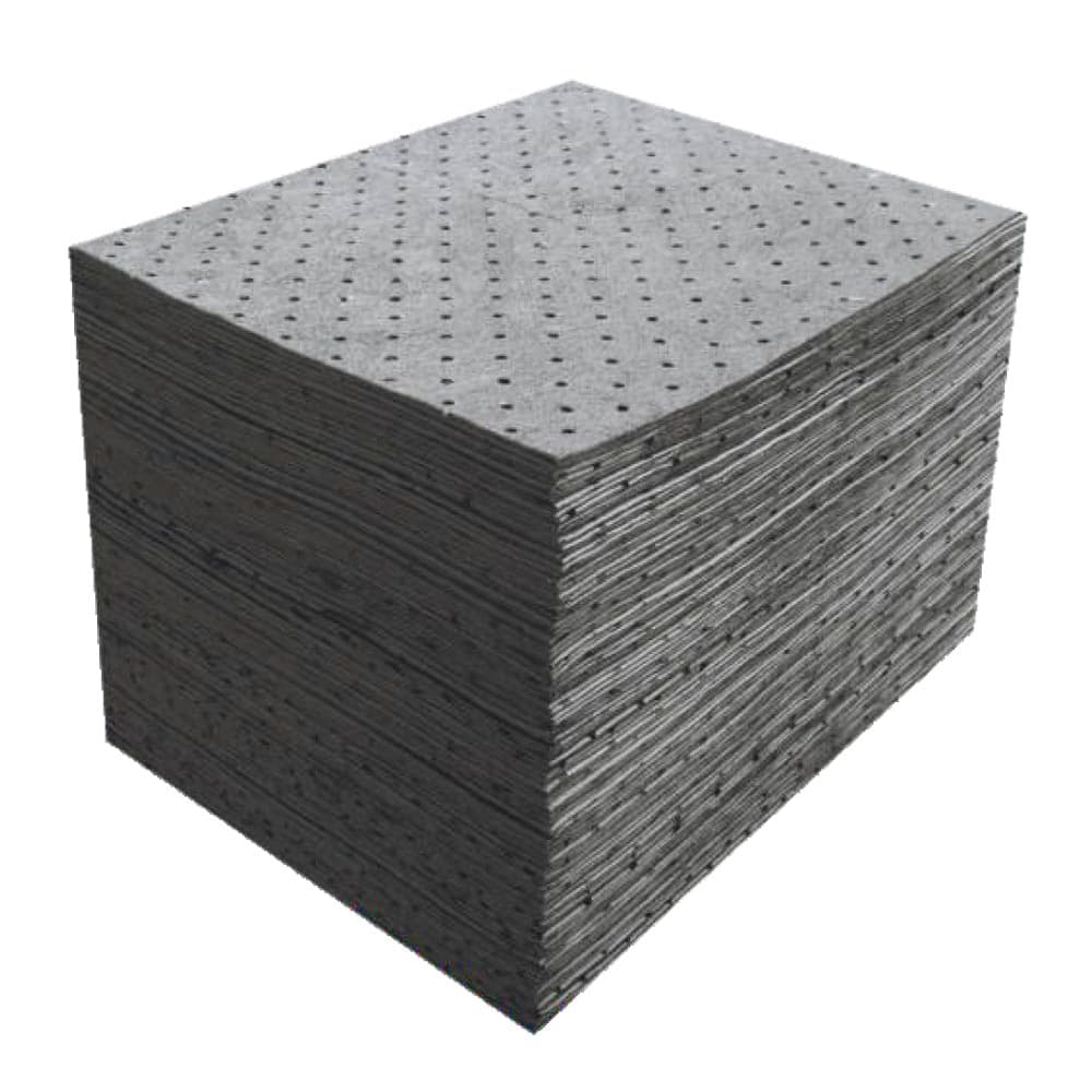 Envirosmart Spillsmart Absorbent Pads (Poly Grey General Purpose, Heavy Weight, Dimpled Perforated)