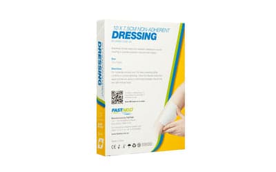 FastAid Non-Adherent Dressing, 10 X 7.5Cm, 3Pk