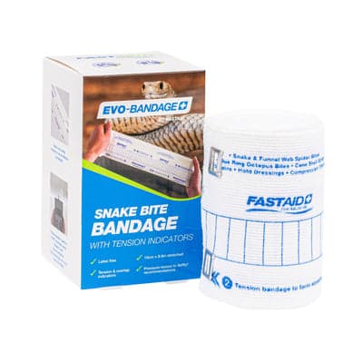 FastAid Evo-Bandage Premium Snake Bite Bandage, 10Cm, Latex Free