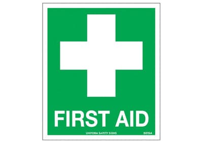 FastAid Sticker, First Aid Kit, 115 X 170Mm, Self Adhesive