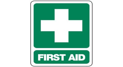 FastAid Sign, First Aid, 300 X 225Mm, Poly