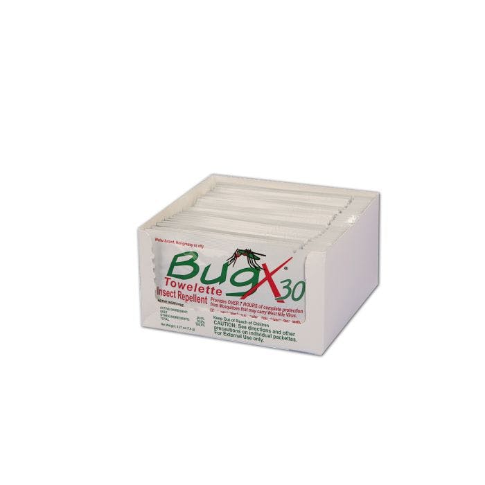 First Aid Only BugX30 Insect Repellent Wipes DEET, 25/box