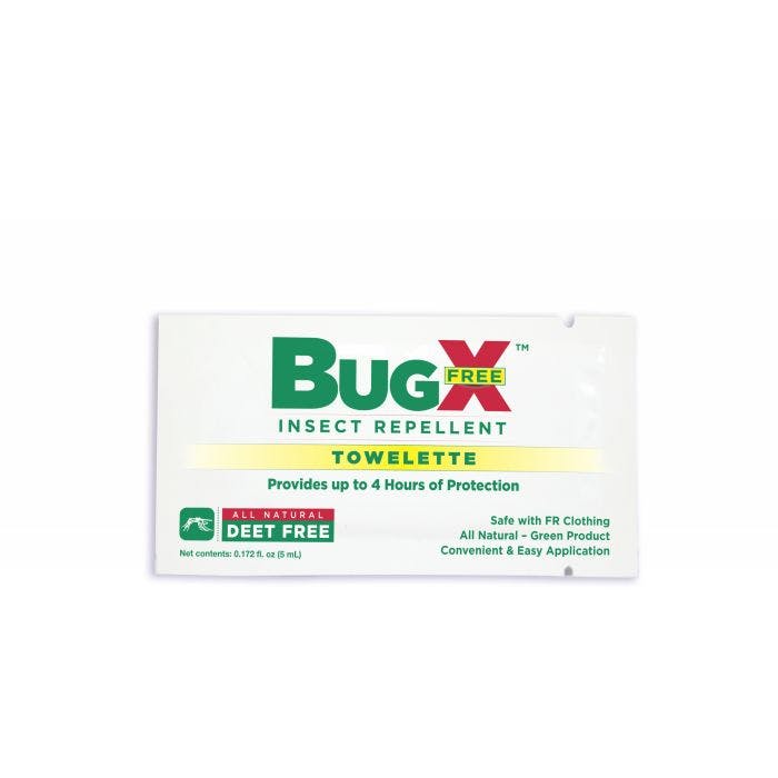 First Aid Only BugX DEET FREE Insect Repellent Wipes, 100/box