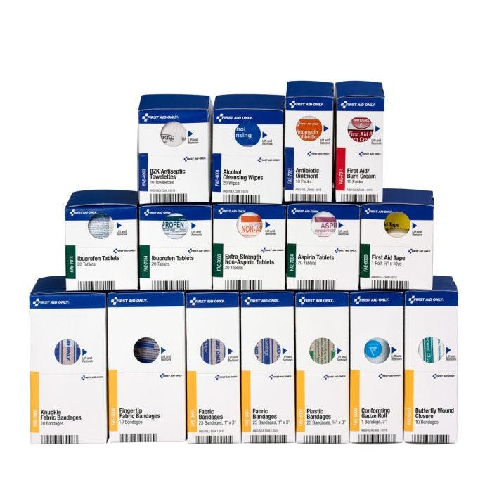 First Aid Only Partial Refill for SmartCompliance Cabinet With Meds (1000-FAE-0103)