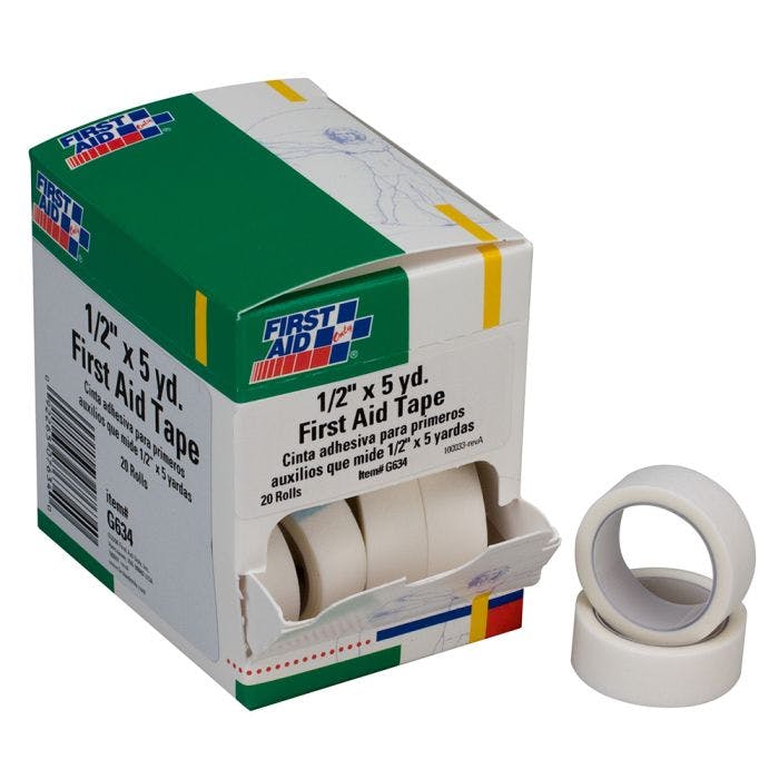 First Aid Only 1/2"x5 yd. First Aid Tape, 20/box
