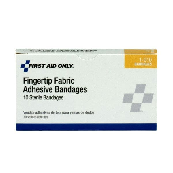 First Aid Only Fabric Fingertip Bandages, 10/box