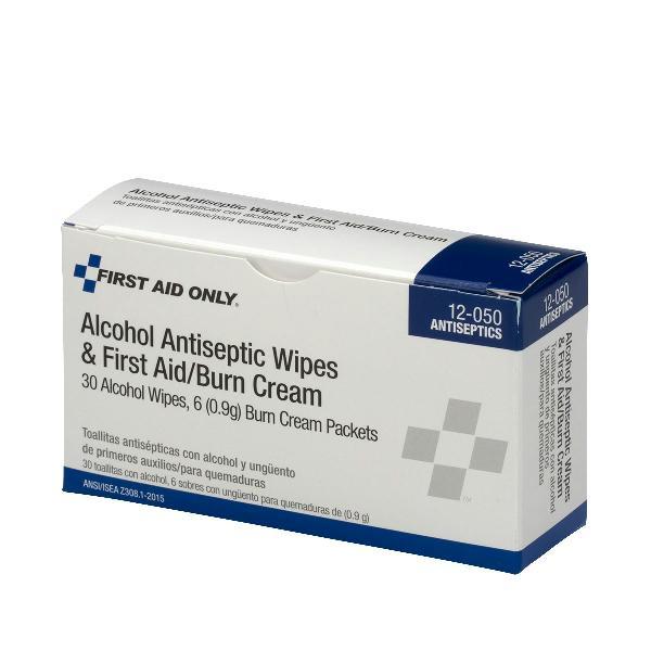 Antiseptic Unit (30 Alcohol Prep Pads, 6 First Aid/Burn Cream)