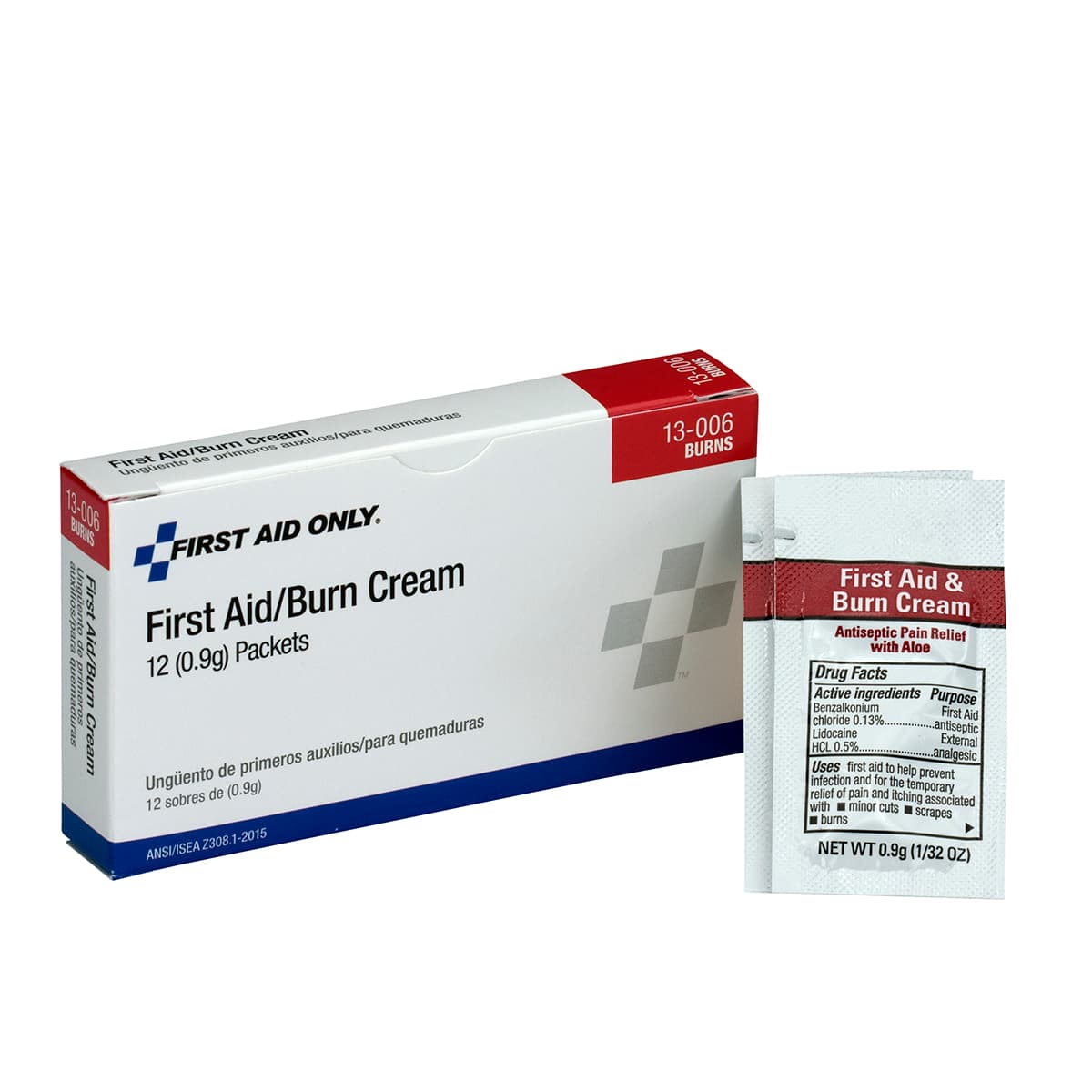 First Aid Only First Aid Burn Cream, 12/box