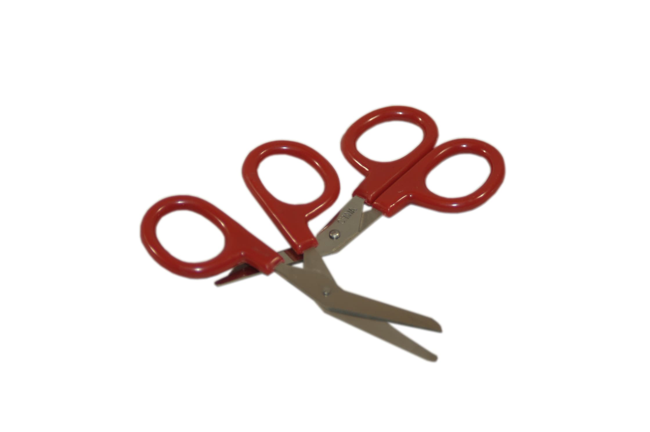 First Aid Only Scissors, Red Handle, 4"