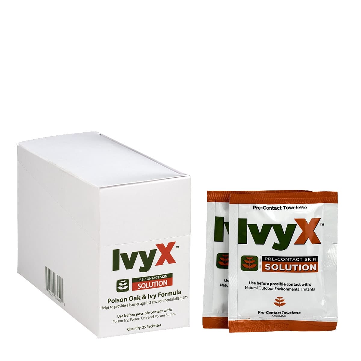 First Aid Only IvyX Pre-Contact Lotion Packets, 25/box