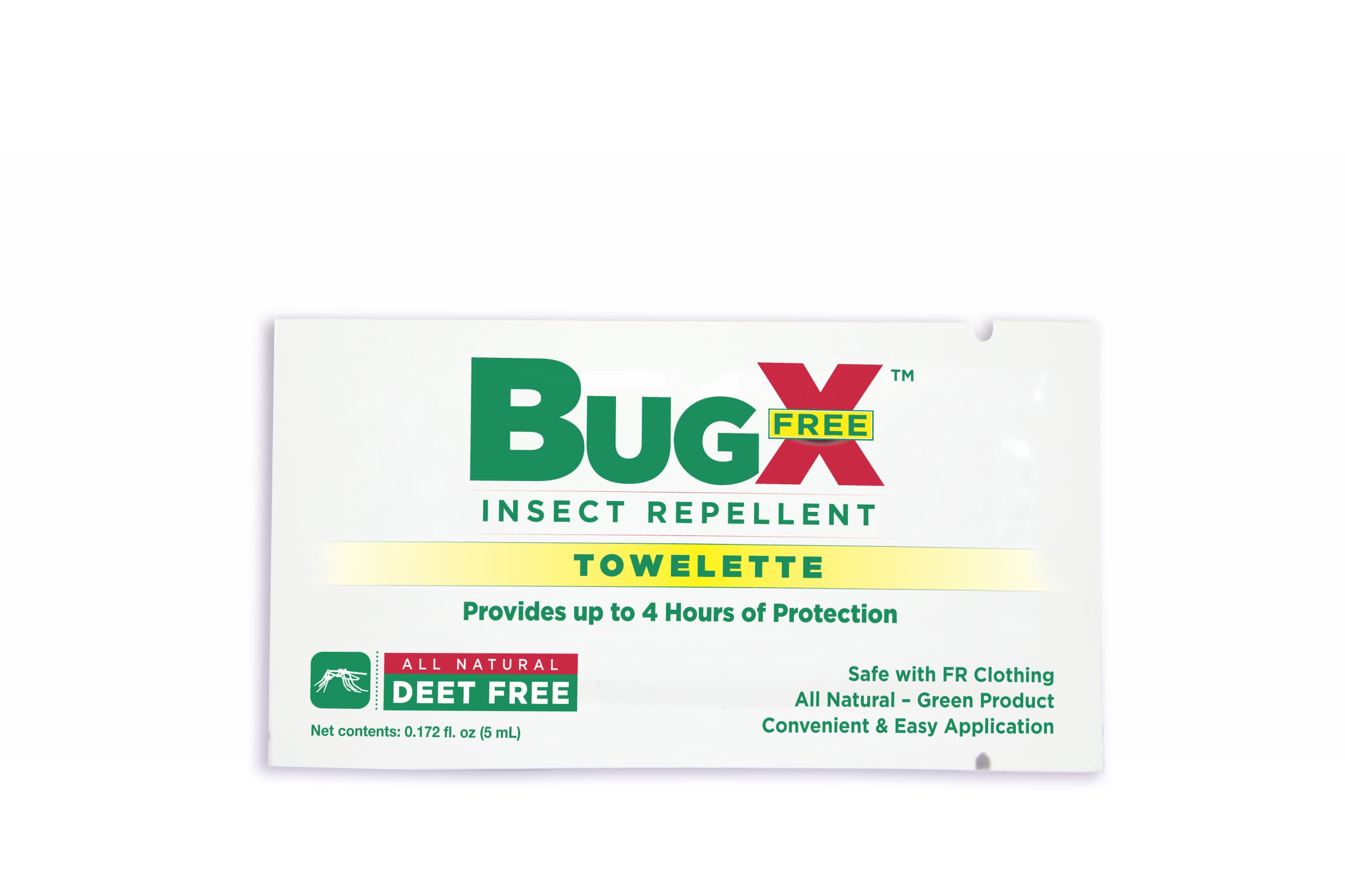 First Aid Only BugX DEET FREE Insect Repellent Wipes, 100/box_0