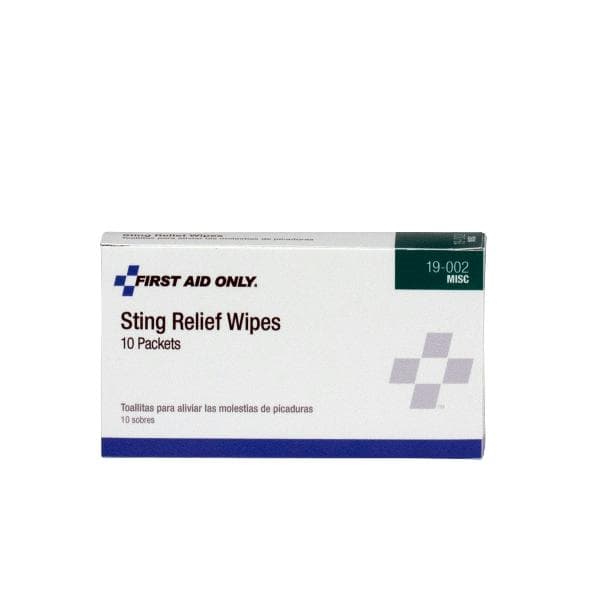First Aid Only Sting Relief Wipes, 10/box_2