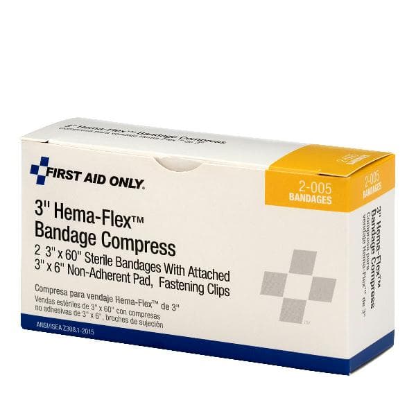 3" Hema-Flex Bandage Compress, 2/box