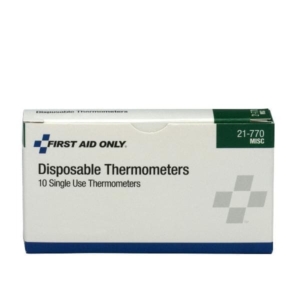 First Aid Only Disposable Thermometers, 10/box_2
