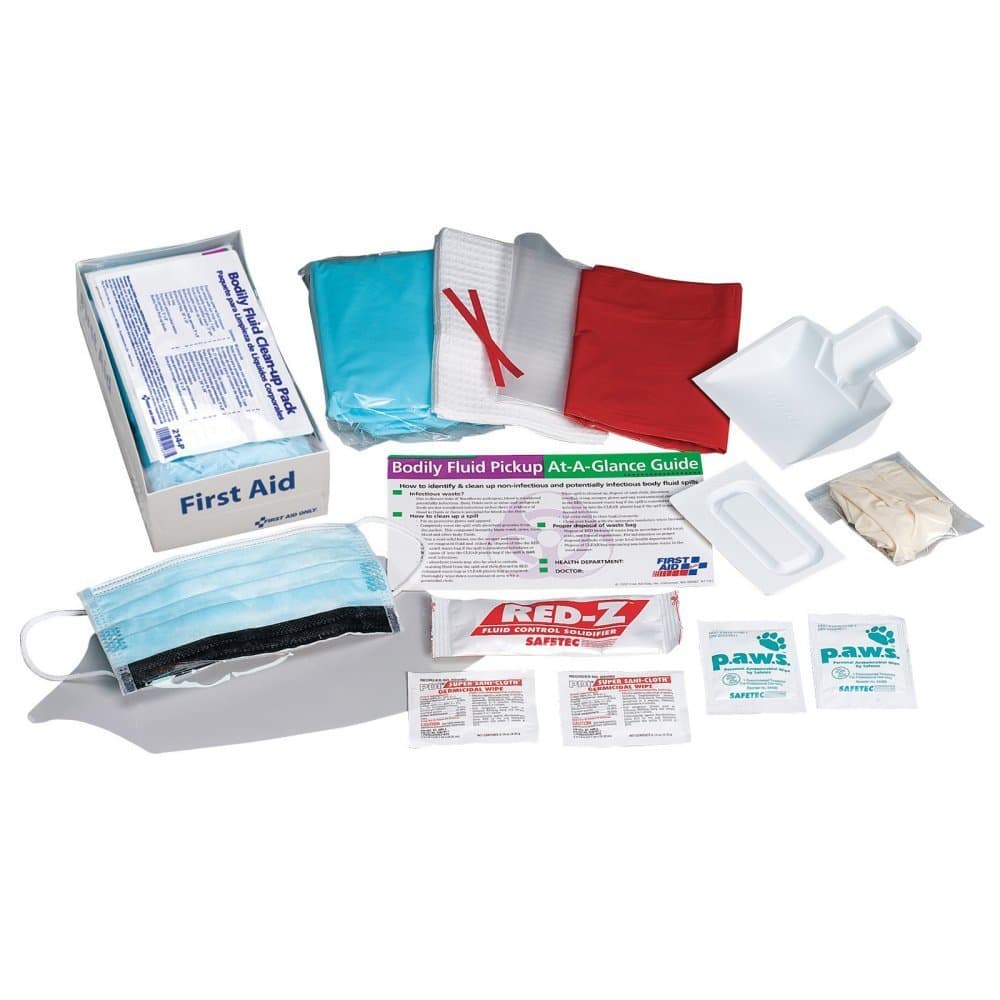 BBP Spill Clean Up Kit, Single Use Tray