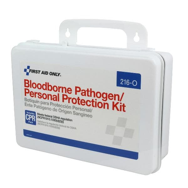 BBP Spill Clean Up Kit with CPR Pack, Plastic Case