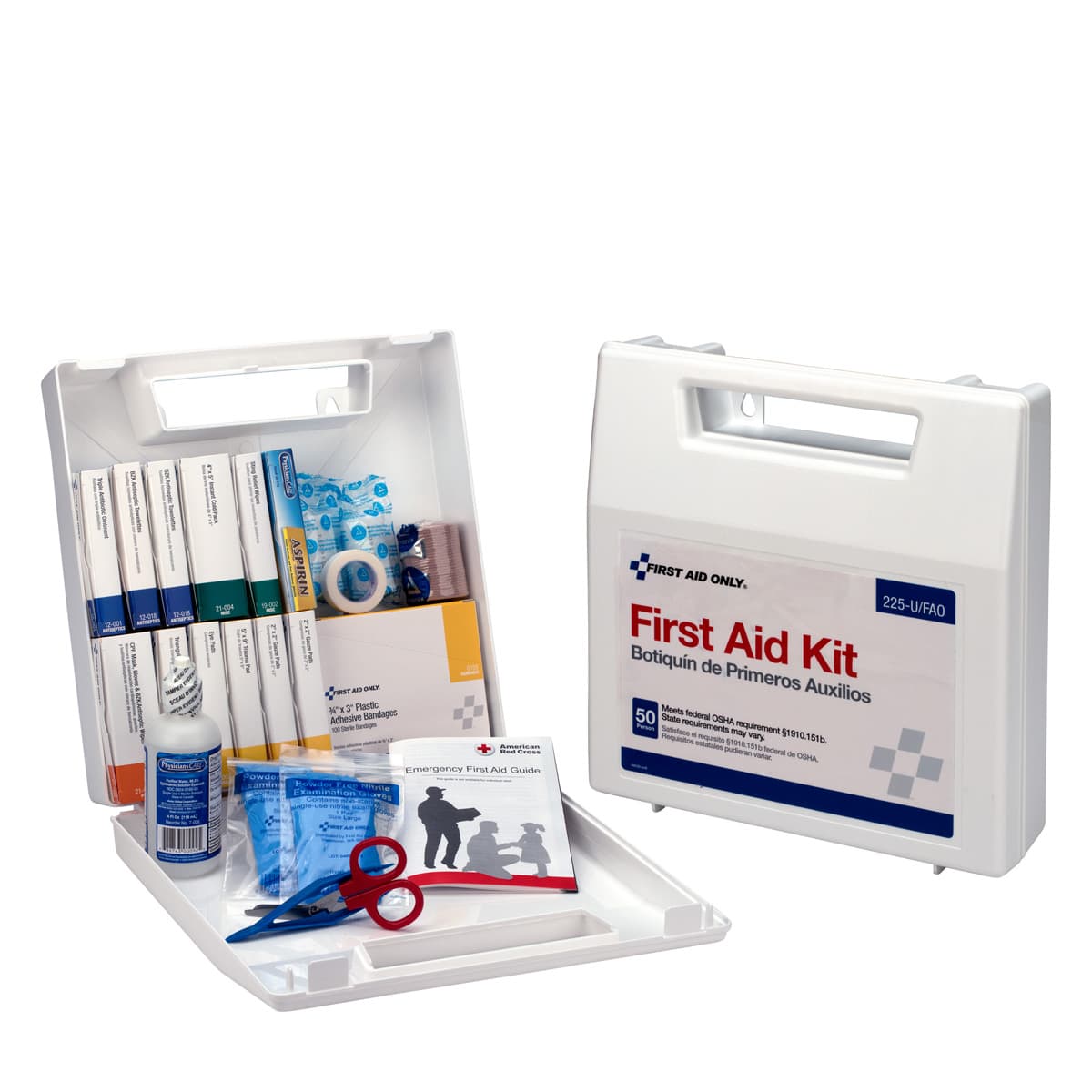 50 Person First Aid Kit, Bulk, 197 pc