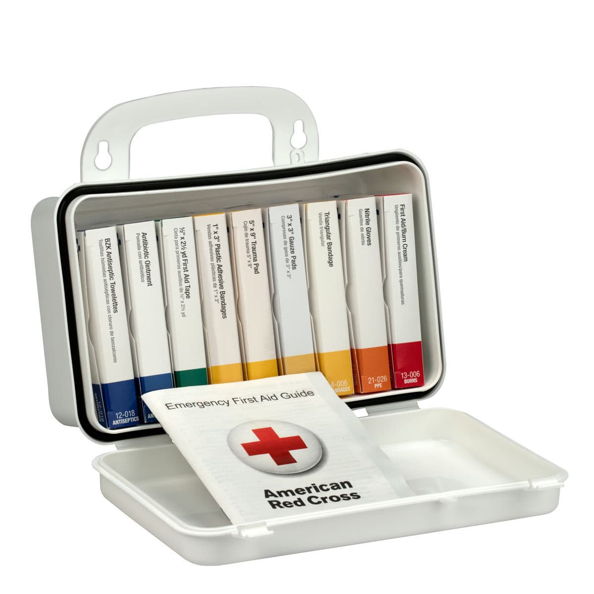 10 Unit First Aid Kit, Plastic Case